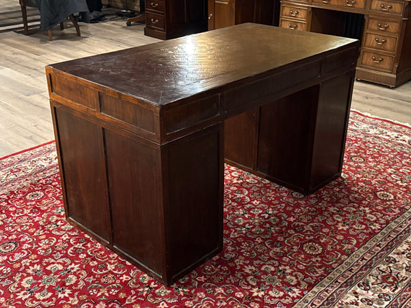 Vintage bureau, klassiek Engels bureau, mahoniehout, 622