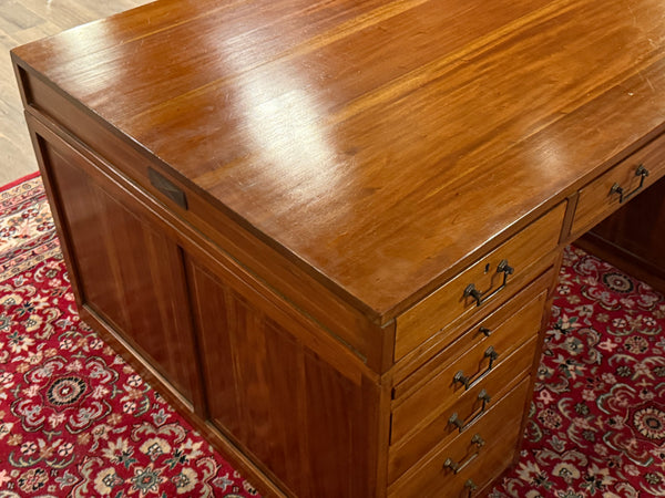 Vintage bureau, partnerdesk, mahoniehout, 674
