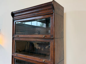 Vintage kast, globe wernicke, massief mahoniehout