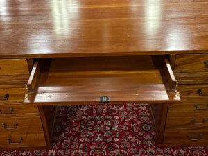 Vintage bureau, partnerdesk, mahoniehout, 674