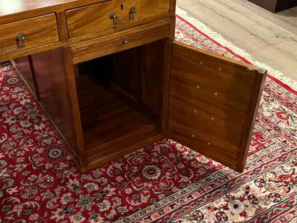 Vintage bureau, partnerdesk, mahoniehout, 674