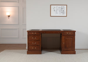Regent 160x80 Amber, classic English desk, solid mahogany