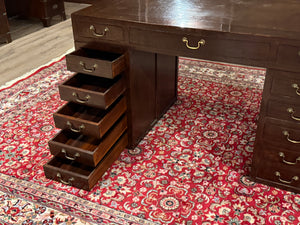 Bureau vintage, bureau anglais classique, acajou, 644