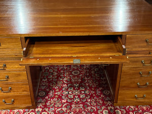 Vintage bureau, partnerdesk, mahoniehout, 674