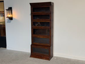 Vintage kast, globe wernicke, massief mahoniehout