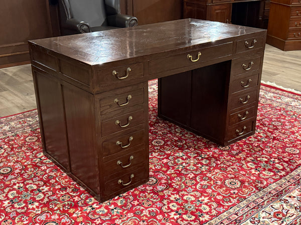 Bureau vintage, bureau anglais classique, acajou, 644