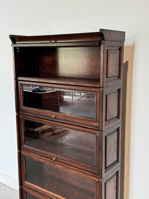 Vintage boekenkast, globe wernicke, eikenhout