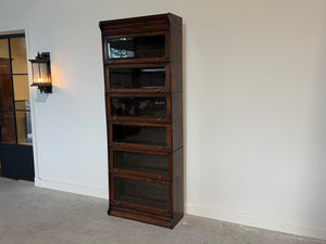 Vintage kast, globe wernicke, massief mahoniehout