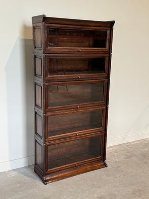 Vintage boekenkast, globe wernicke, eikenhout