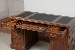 Regent 140x70 Amber, classic English desk, solid mahogany