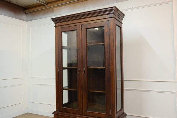 Vintage kast, buffetkast, mahoniehout, deuren met glas