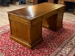 Vintage bureau, klassiek Engels bureau, Eichholtz, eikenhout, 625