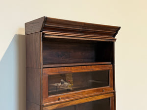 Vintage kast, globe wernicke, massief mahoniehout