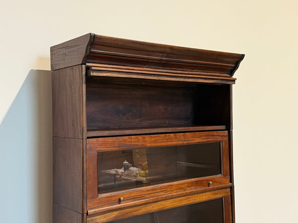 Vintage kast, globe wernicke, massief mahoniehout