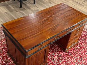 Vintage bureau, klassiek Engels bureau, mahoniehout, 580