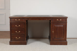 Regent 160x80 Mahogany, classic English desk, solid mahogany
