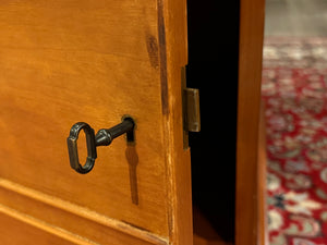 Vintage-Schreibtisch, klassischer englischer Schreibtisch, Mahagoni, grünes Leder, 651