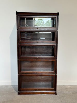 Vintage boekenkast, globe wernicke, eikenhout