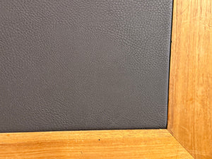Vintage bureau, klassiek Engels bureau, teakhout, bruin leer, 690