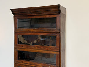 Vintage kast, globe wernicke, massief mahoniehout