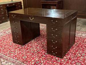 Bureau vintage, bureau anglais classique, acajou, 644