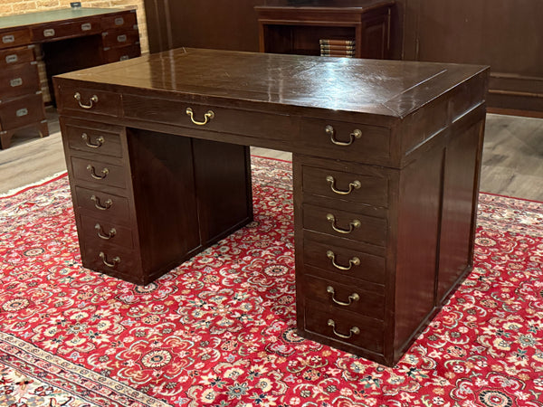 Bureau vintage, bureau anglais classique, acajou, 644