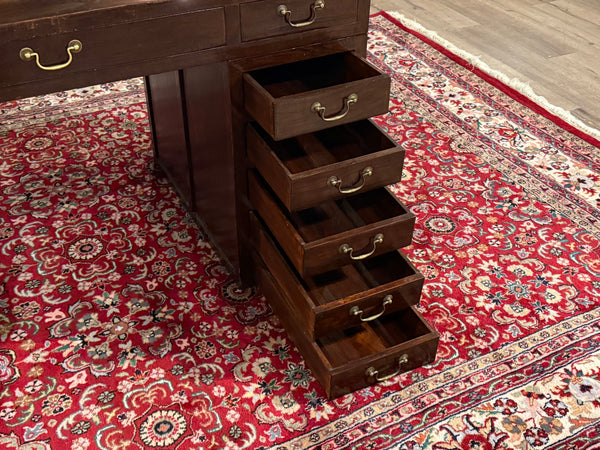 Bureau vintage, bureau anglais classique, acajou, 644