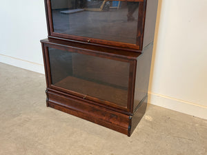 Set van Globe Wernicke boekenkast, stapelbaar, mahoniehout