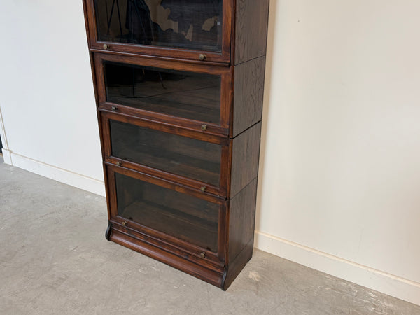 Vintage kast, globe wernicke, massief mahoniehout