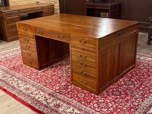 Vintage bureau, partnerdesk, mahoniehout, 674