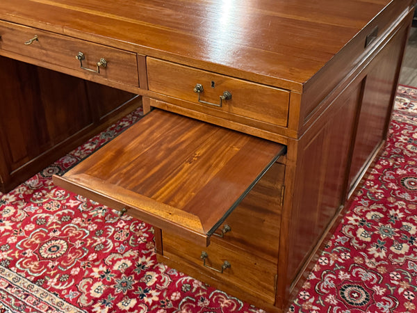 Vintage bureau, partnerdesk, mahoniehout, 674