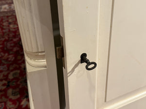 Vintage bureau, wit, klassiek Engels bureau, partnerdesk, 604