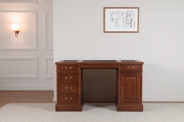 Regent 140x70 Amber, classic English desk, solid mahogany