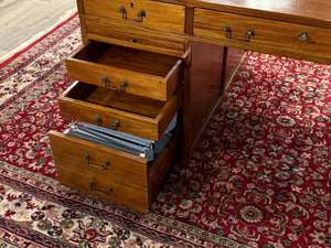 Vintage bureau, partnerdesk, mahoniehout, 674
