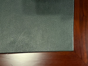 Vintage-Schreibtisch, Partnerdesk, klassischer englischer Schreibtisch, Mahagoni, grünes Leder, 653