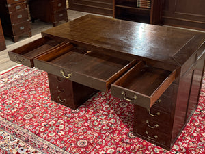 Bureau vintage, bureau anglais classique, acajou, 644