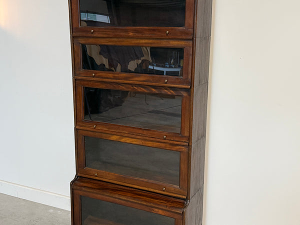 Vintage kast, globe wernicke, massief mahoniehout