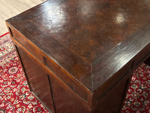 Vintage bureau, klassiek Engels bureau, mahoniehout, 622