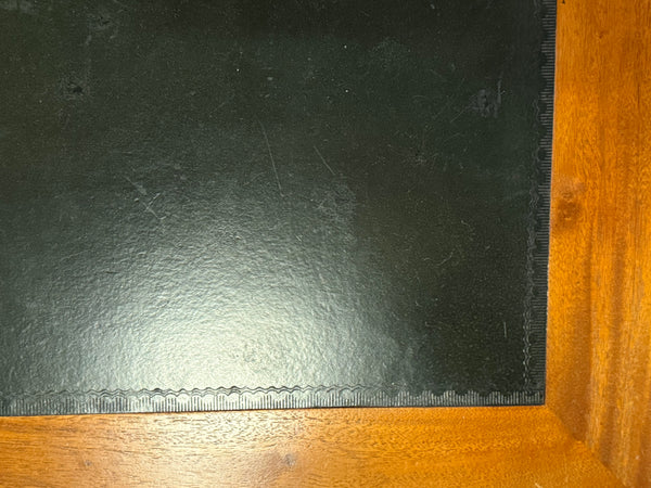 Bureau vintage, bureau anglais classique, acajou, cuir marron, 652