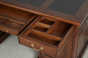 Regent 160x80 Amber, classic English desk, solid mahogany