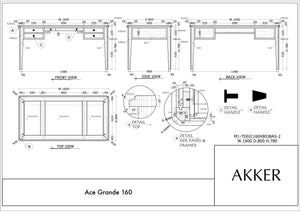 Ace Grande 160 Walnoot