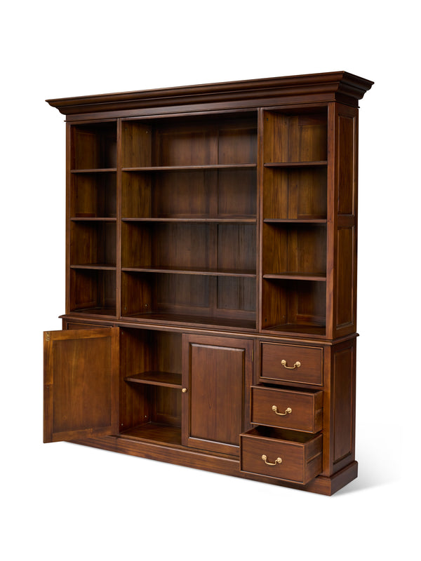 Bibliothèque Open 220 cm, noyer