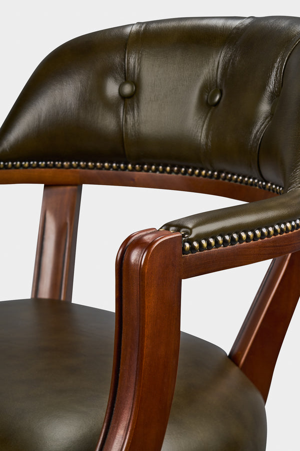 Client Chair Olijfgroen - Chesterfield