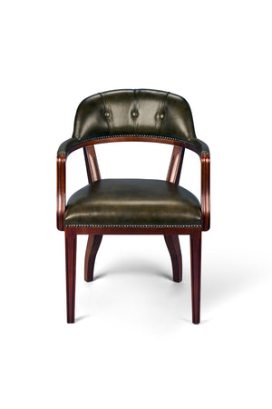 Client Chair Olijf groen - Chesterfield