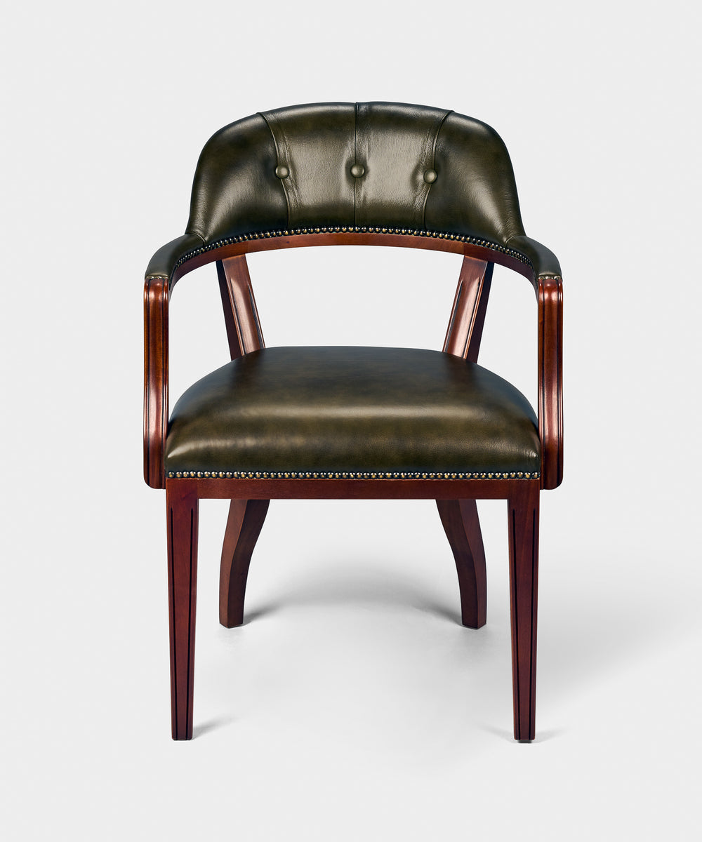 Client Chair Olijfgroen - Chesterfield