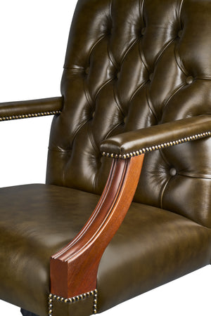 Gainsborough Chair Olijf groen - Chesterfield