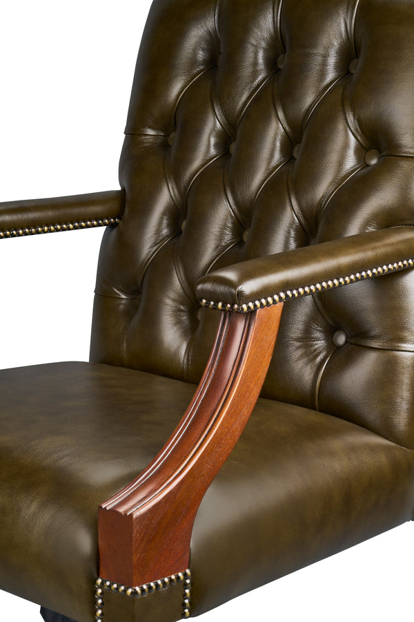 Gainsborough Chair Olijf groen - Chesterfield