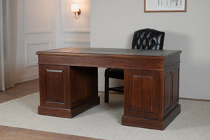 Regent 160x80 Mahogany, classic English desk, solid mahogany