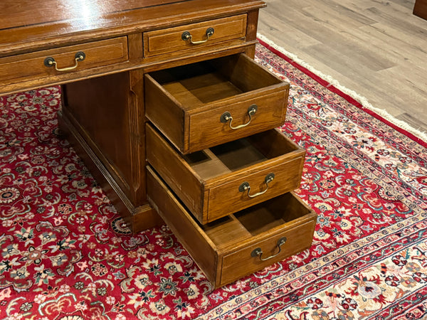 Vintage bureau, klassiek Engels bureau, Eichholtz, eikenhout, 625