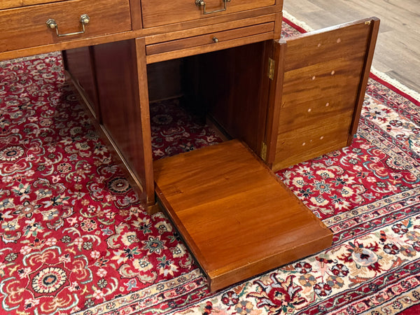 Vintage bureau, partnerdesk, mahoniehout, 674